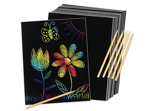 rainbow art scratch paper|rainbow scratch paper spring design.